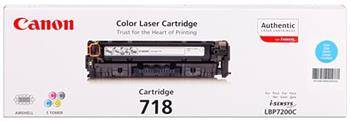 Canon originál toner CRG-718 cyan LBP 7200CDN, MF 8330CDN/8350CDN - 2661B002