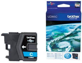 BROTHER Originál LC-985 Cyan DCP-J125/J140W/J315W/J515W - LC985C