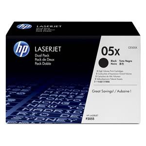 HP originál toner CE505XD Dual pack Čierny, P2055d/dn