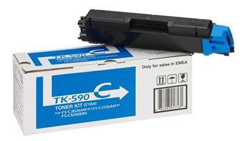 KYOCERA originál toner TK-590C Cyan FS-C 5250DN, FS-C 2026MFP/2126MFP/2526MFP/2626MFP, ECO