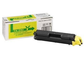 KYOCERA originál toner TK-590Y Yellow FS-C 5250DN, FS-C 2026MFP/2126MFP/2526MFP/2626MFP, E