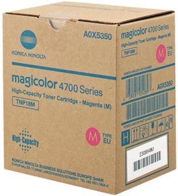 MINOLTA originál toner TNP18M magenta Magicolor 4750DN/4750EN (6000 str.) - A0X5350