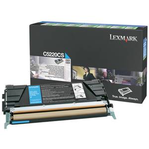 LEXMARK originál toner C522 C524 C530 C532 C534 3K CYAN  - C5220CS