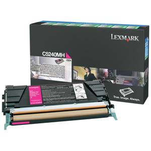 LEXMARK originál toner C532 C524 C534 5K MAGENTA - C5240MH