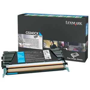 LEXMARK originál toner C534 7K CYAN   - C5340CX