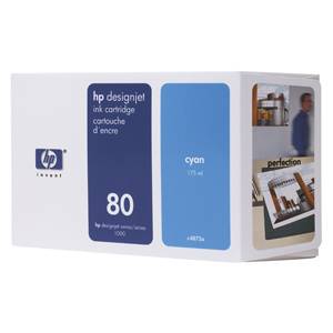 HP Originál C4846A CYAN No.80 350ml - C4846A