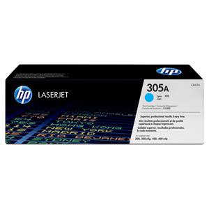HP originál toner CE411A HP305A toner azúrový, 2600str.