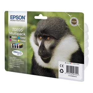 EPSON Originál S20/SX105/SX205/SX218/SX405/BX300F color multipack (CMYK) - C13T08954010 4x 175 strán