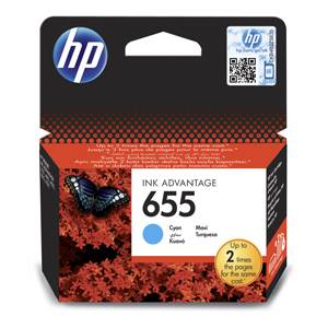 HP Originál CZ110AE No.655 Azúrová atramentová náplň - CZ110AE