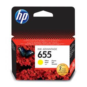 HP Originál CZ112AE No.655 Žltá atramentová náplň - CZ112AE