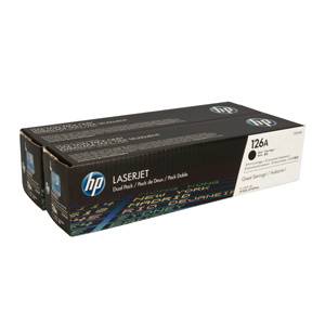 HP originál toner CE310AD DualPack Čierny HP originál toner126 pre LJ Pro CP1025/nw 2x 1200 strán