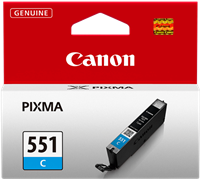 CANON Originál CLI-551C cyan MG 5450/6350, iP 7250, MX 925