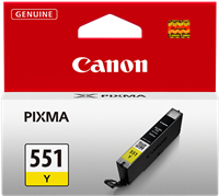 CANON Originál CLI-551Y yellow MG 5450/6350, iP 7250, MX 925