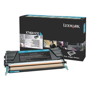 LEXMARK originál toner X746/X748 CYAN 7K - X746A1CG