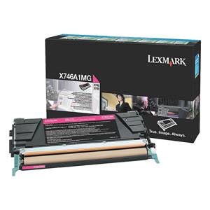 LEXMARK originál toner X746/X748 MAGENTA 7K - X746A1MG