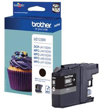 BROTHER Originál LC-123 Black DCP-J4110DW, MFC-J4410DW/J4510DW/J4610DW/J4710DW - LC123BK