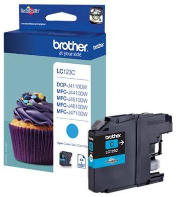 BROTHER Originál LC-123 Cyan DCP-J4110DW, MFC-J4410DW/J4510DW/J4610DW/J4710DW - LC123C