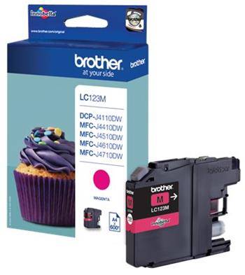 BROTHER Originál LC-123 Magenta DCP-J4110DW, MFC-J4410DW/J4510DW/J4610DW/J4710DW - LC123M