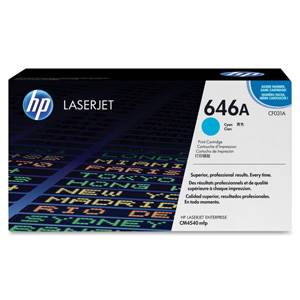HP originál toner CF031A, HP646 azúrový pre Color LaserJet CM4540, 12500str.