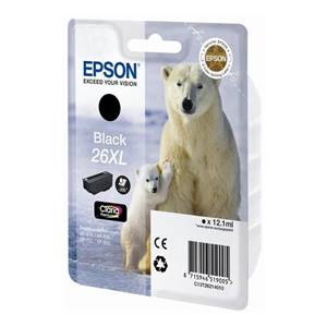 EPSON Originál XP-600/700 T2621 26XL Claria Black - C13T26214010