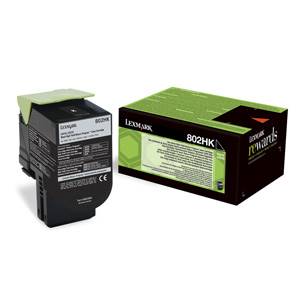 LEXMARK originál toner CX410/CX510  802HK 4K BLACK  - 80C2HK0