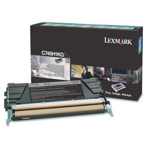 LEXMARK originál toner C746/C748 BLACK 12K - C746H1KG