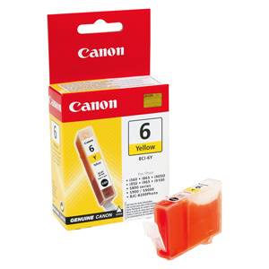 CANON Originál BCI-6Y yellow Pixma iP4000/5000/6000D, MP750/780