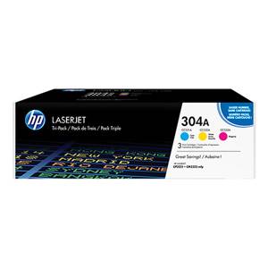 HP originál toner CF372AM Troj-Pack  HP304A (CC531A+CC532A+CC533A)