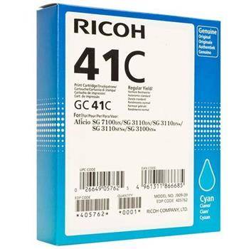 RICOH Originál Typ GC 41 HC Cyan Aficio SG 2110/SG 3100/SG 3110/SG 7100 - 405762