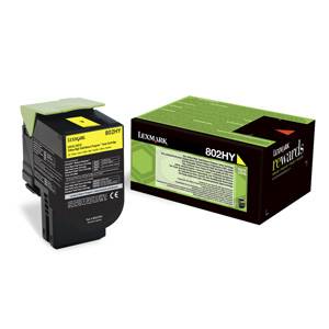 LEXMARK originál toner CX510  802XY 4K YELLOW - 80C2XY0