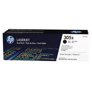 HP originál toner CE410XD, Dual pack HP305X čierny, 2x4000str.
