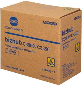 MINOLTA originál toner TNP48Y yellow Bizhub C3350/C3850 - A5X0250
