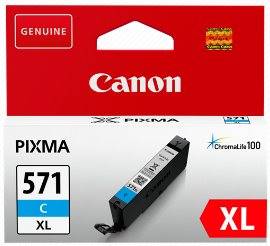 CANON Originál CLI-571C XL cyan MG 5750/5751/6850/6851/7750/7751