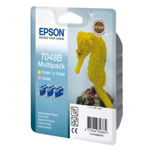 EPSON Originál SP R200/R220/R300/R340/RX500/RX640 pack 3f. - C13T048B4010