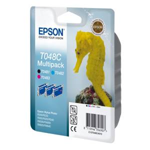 EPSON Originál SP R200/R220/R300/R340/RX500/RX640 pack 3f. - C13T048C4010