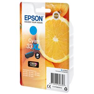 EPSON Originál  XP-530,XP-630,XP-635,XP-830 33XL Cyan - C13T336240