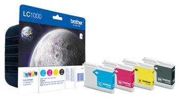 BROTHER Originál LC-1000 BK/C/M/Y Pack DCP-330C/540CN/MFC5460CN - LC1000VALBP