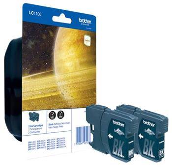 BROTHER Originál LC-1100 Black (2ks) MFC-6490CW/DCP-6690CW - LC1100BKBP2