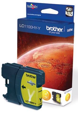 BROTHER Originál LC-1100 Yellow HY MFC-6490CW/DCP-6690CW - LC1100HYY