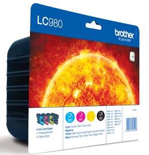 BROTHER Originál LC-980 BK/C/M/Y Pack DCP-145C/165C - LC980VALBP