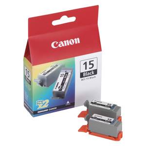 CANON Originál BCI-15BK black i70/i80, PIXMA iP90 (2ks)