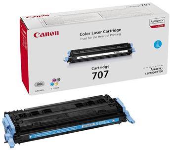Canon originál toner CRG-707 cyan LBP 5000/5100 - 9423A004