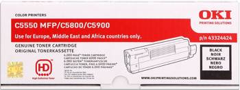 OKI originál toner C5800/5900/5550MFP black - 43324424