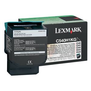 LEXMARK originál toner C540,C543,C544,X543,X544 Black 2,5K - C540H1KG