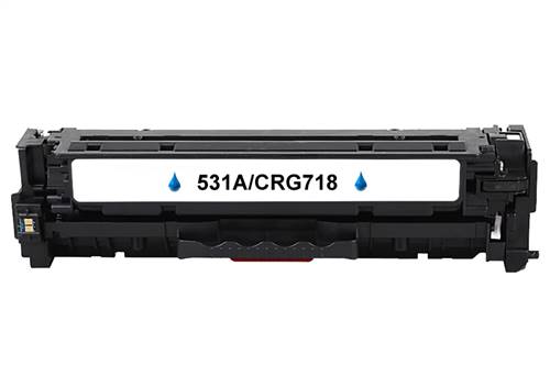 Kompatibilný toner pre HP CC531A/CE411A/CF381A/Canon CRG-718 Cyan 2800 strán