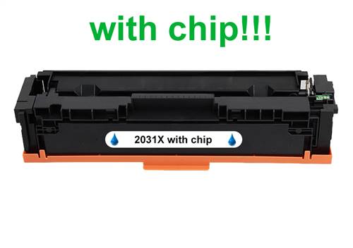 Kompatibilný toner pre HP 415X/W2031X-Plne funkčný čip! Cyan 6000 strán