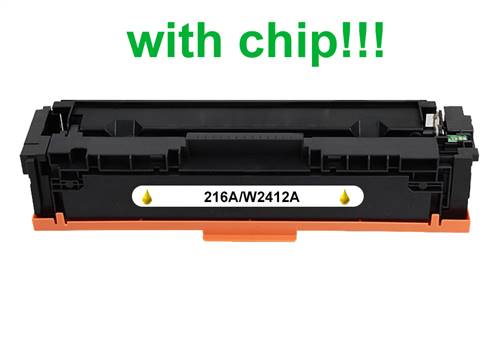 Kompatibilný toner pre HP 216A/W2412A-Plne funkčný čip! Yellow 850 strán