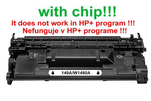 Kompatibilný toner pre HP 149A/W1490A-Plne funkčný čip! Black. Nefunkčné v programe HP+!!! 2900 strá