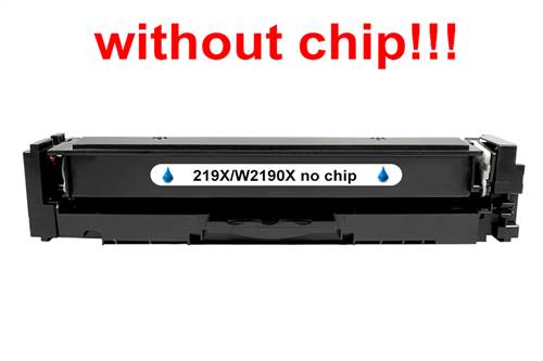 Kompatibilný toner pre HP 219X/W2191X-No Chip! Cyan. POZOR kazeta bez čipu 2500 strán