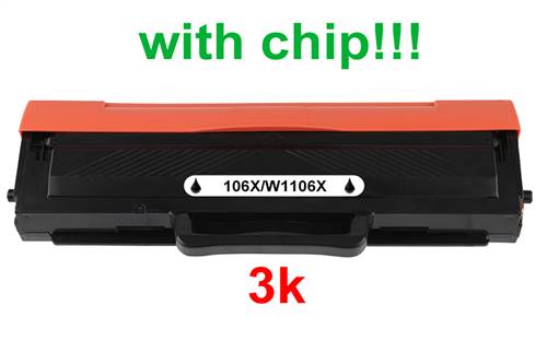 Kompatibilný toner pre HP 106X/W1106X-Plne funkčný čip! Black 3000 strán